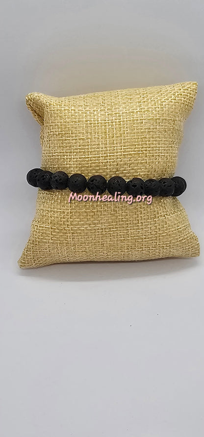 Natural Diffusing Lava Stone Bracelet