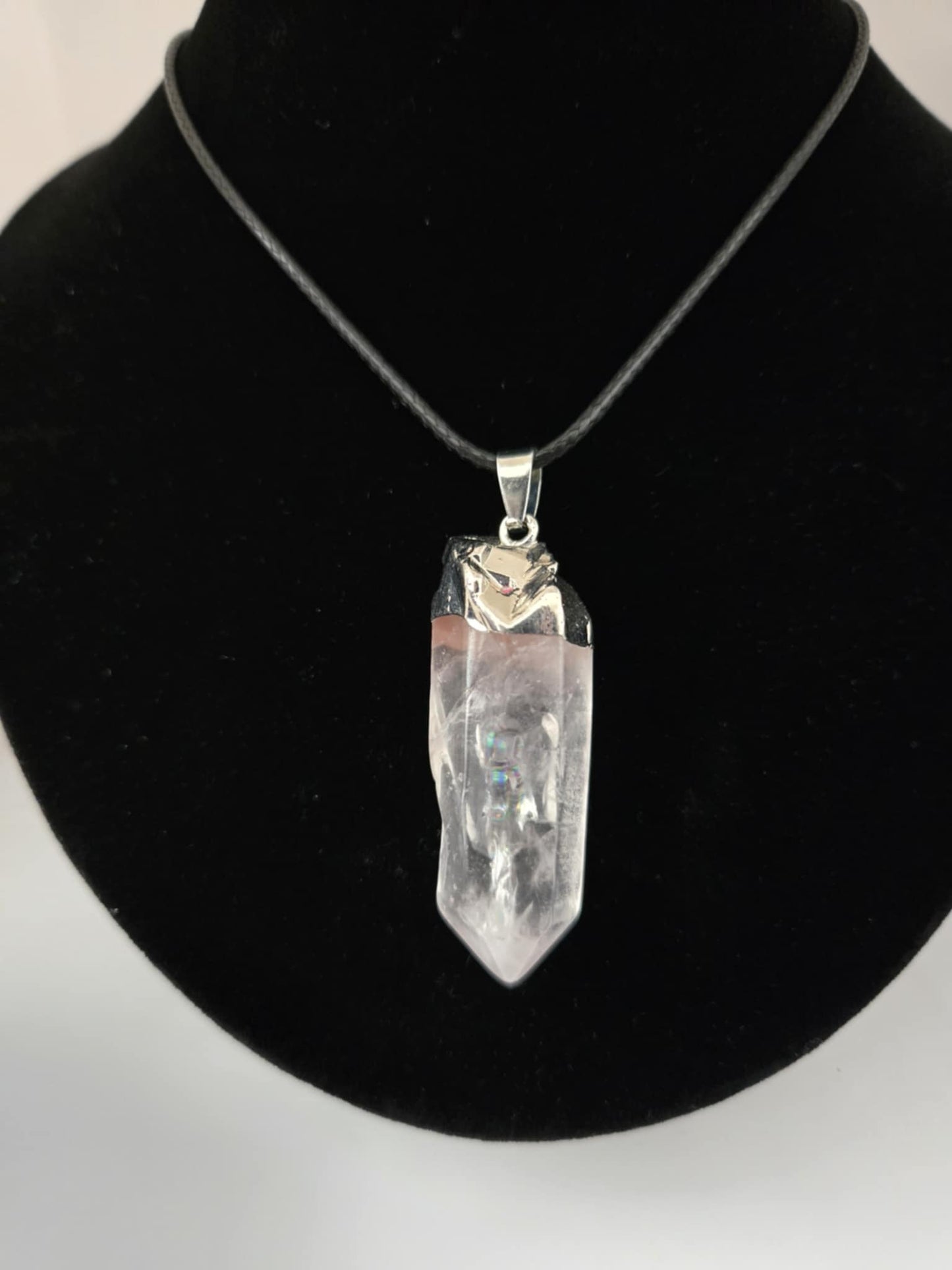 Clear Quartz (large chunk) Crystal Pendant & Necklace
