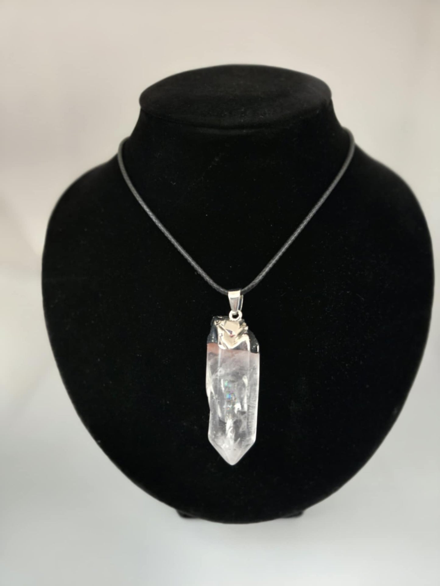 Clear Quartz (large chunk) Crystal Pendant & Necklace