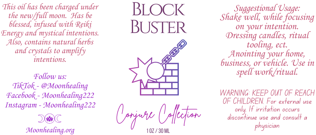 Block Buster Conjuring Oil