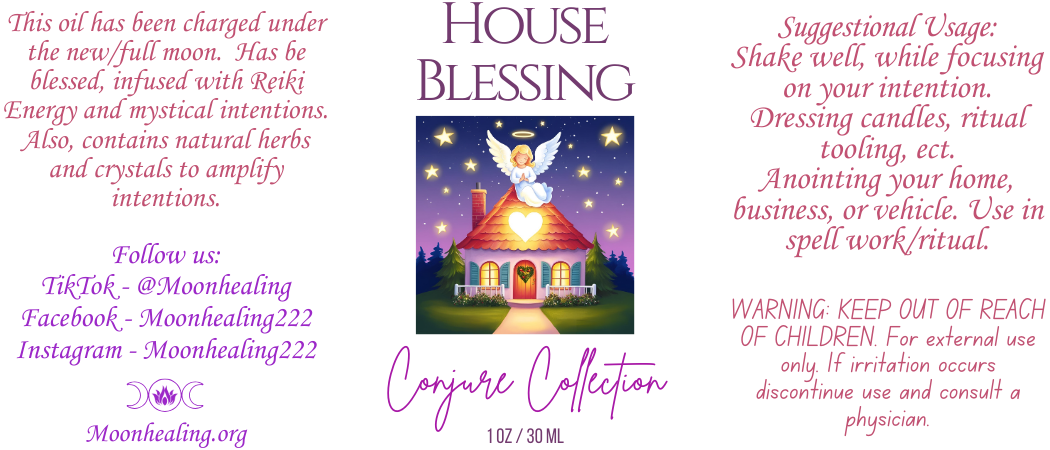 House Blessing Conjuring Oil