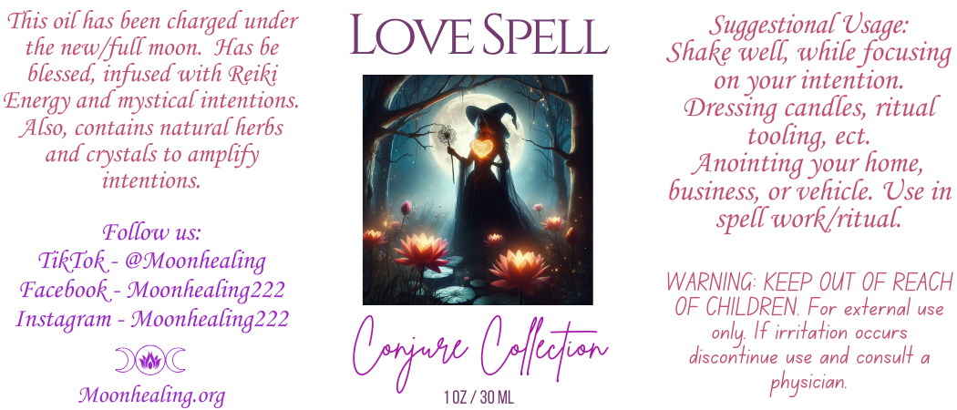 Love Spell Conjuring Oil